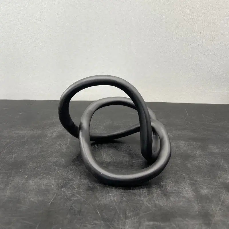 Gold Ring Knot Sculpture