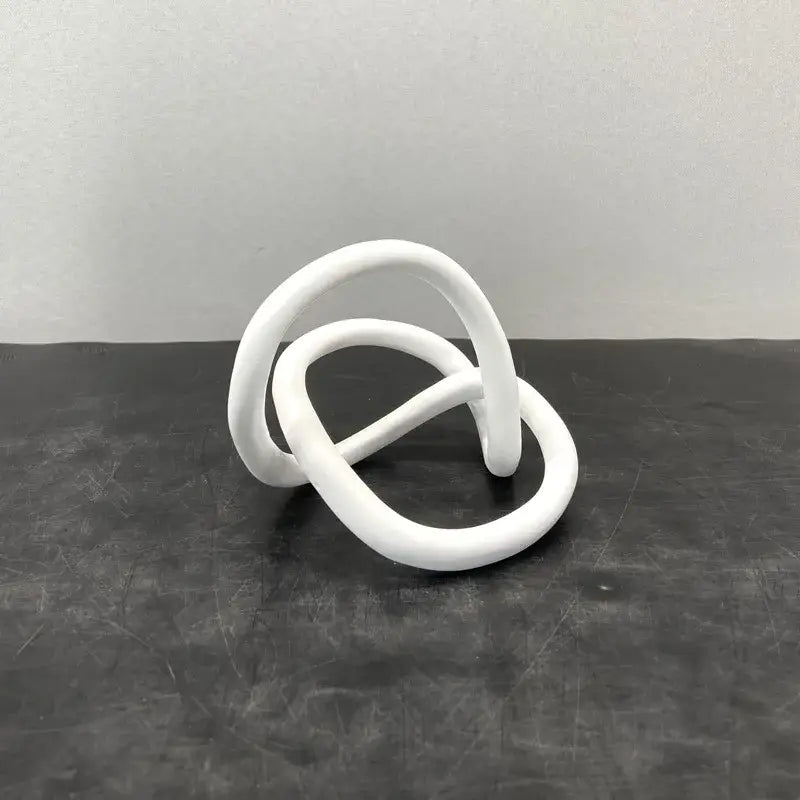 Gold Ring Knot Sculpture