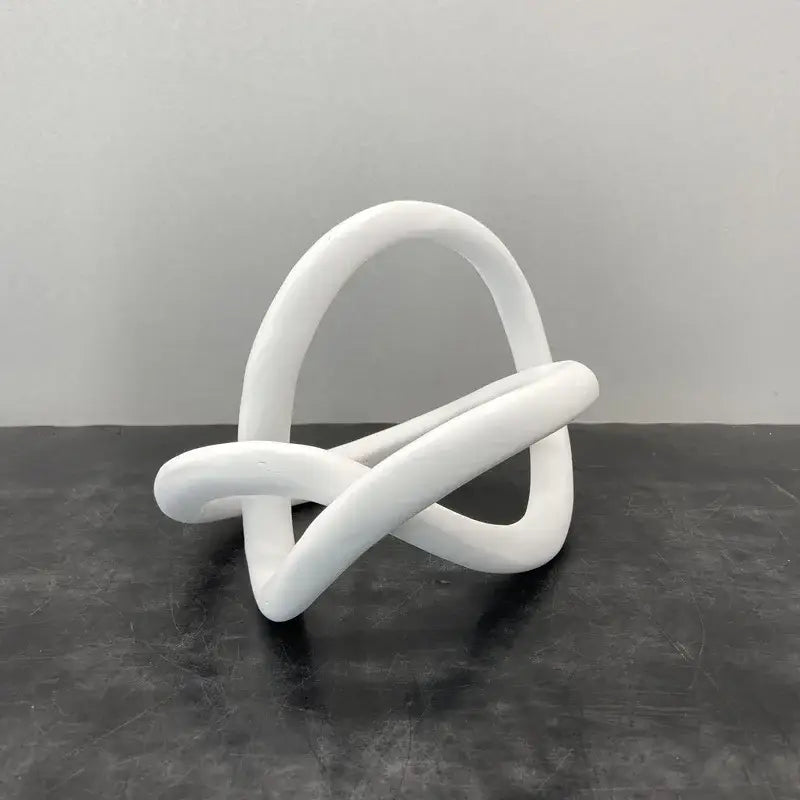 Gold Ring Knot Sculpture