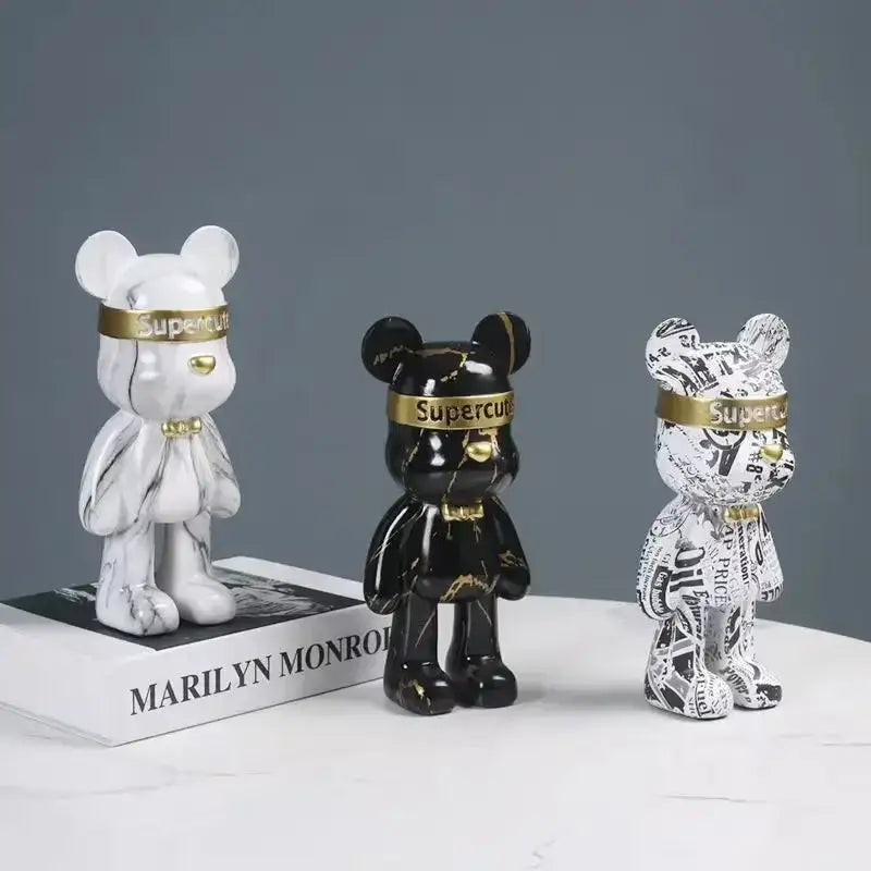Graffiti Bear Resin Figurine