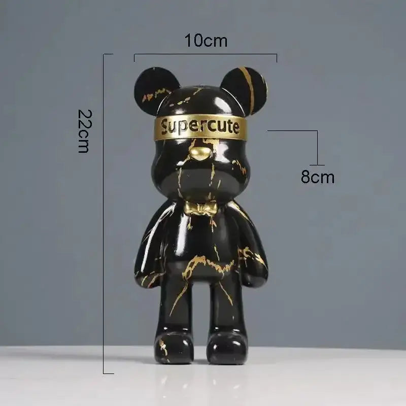 Graffiti Bear Resin Figurine