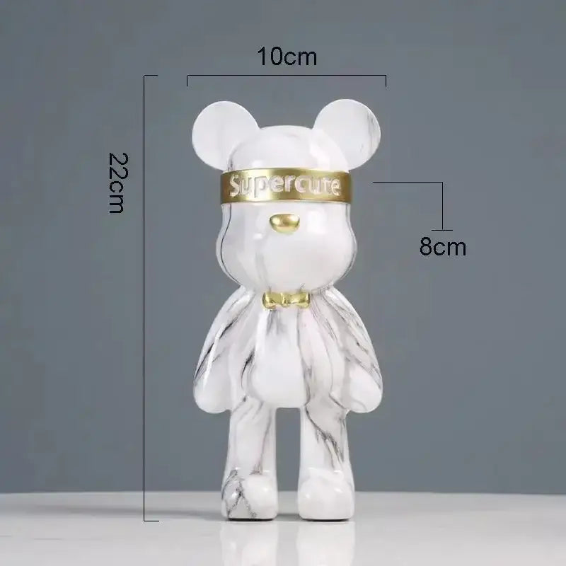 Graffiti Bear Resin Figurine