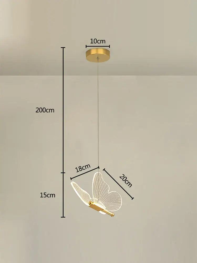 Acrylic Butterfly LED Chandelier