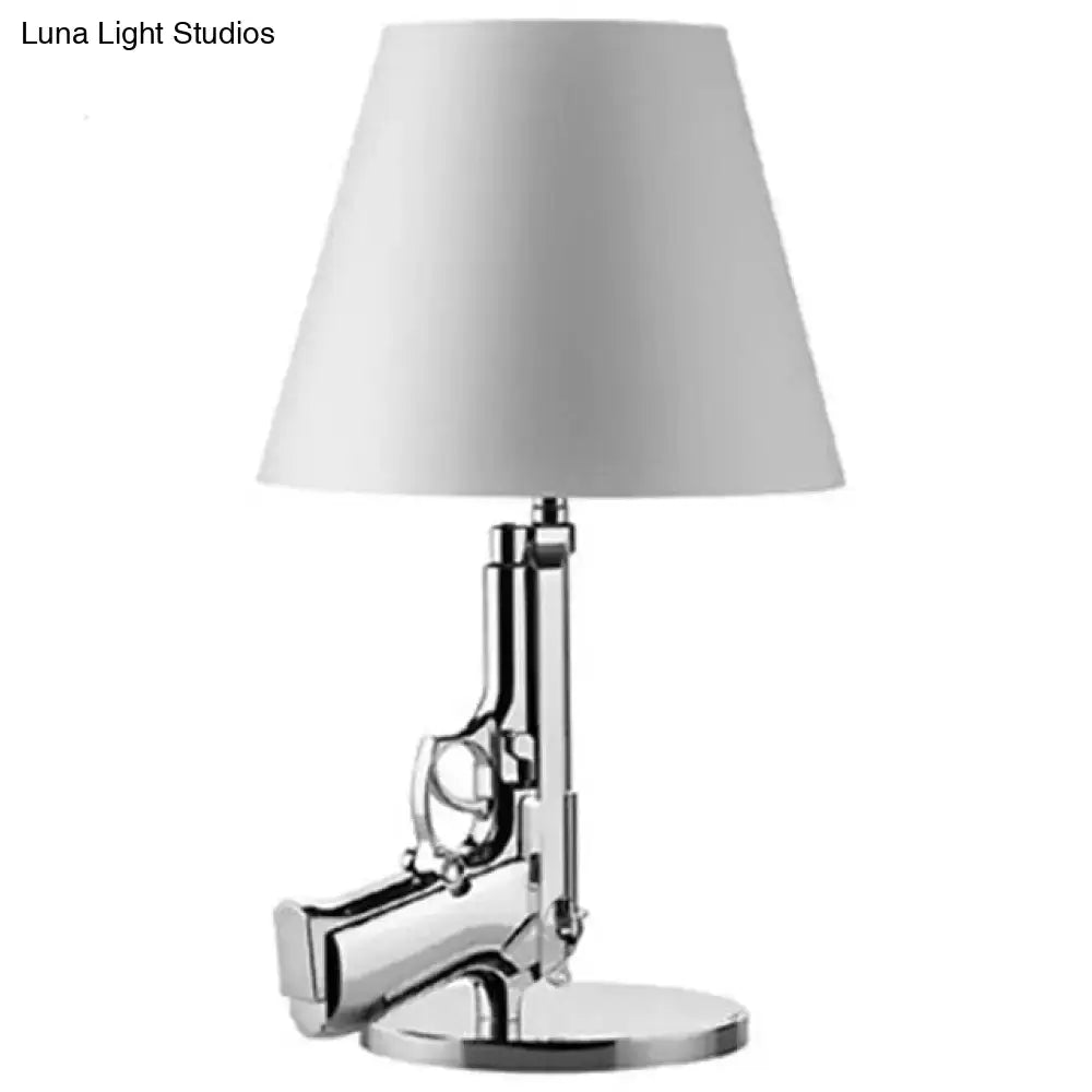 Gold Black Gun Floor Lamp