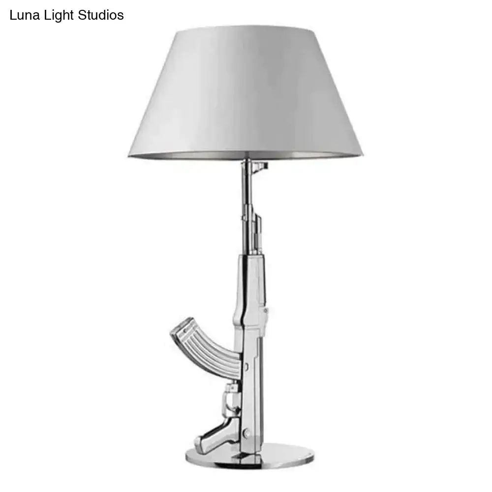 Gold Black Gun Floor Lamp