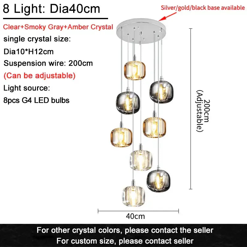 Gold Crystal Ceiling Chandelier 21-Light Design