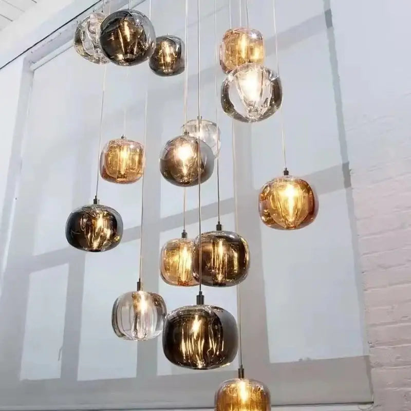 Gold Crystal LED 21-Light Dining Area Chandelier