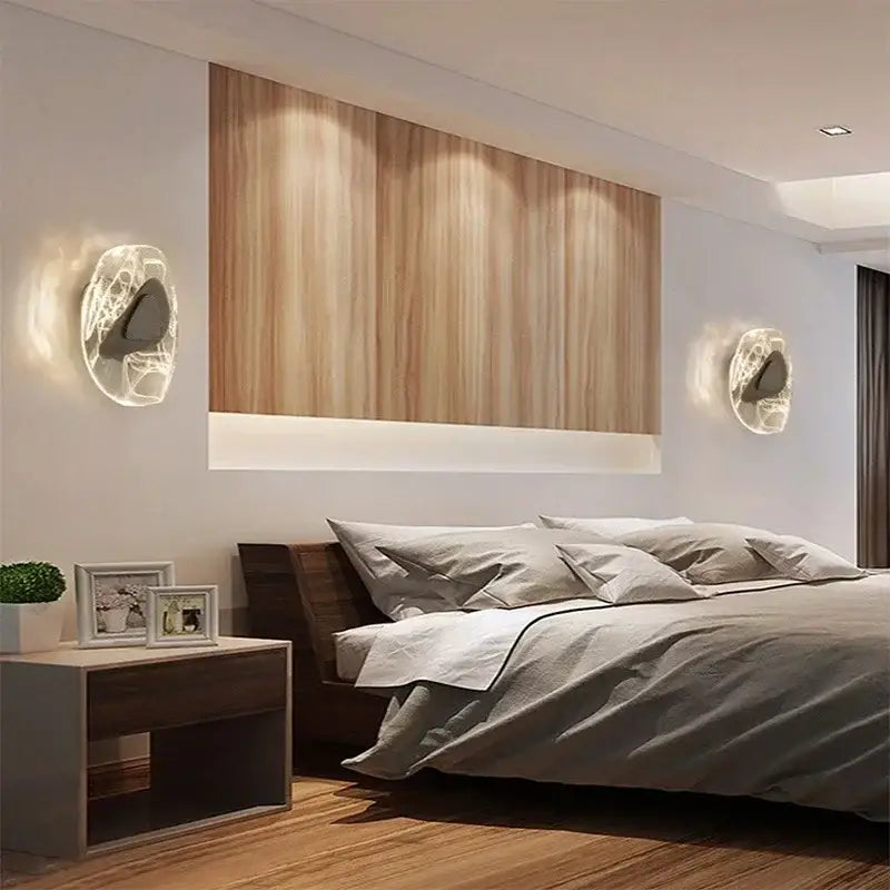 Amber Crystal Wall Lamp