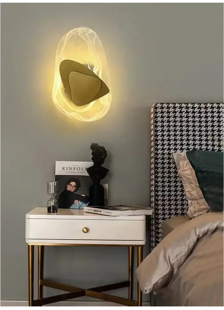 Amber Crystal Wall Lamp