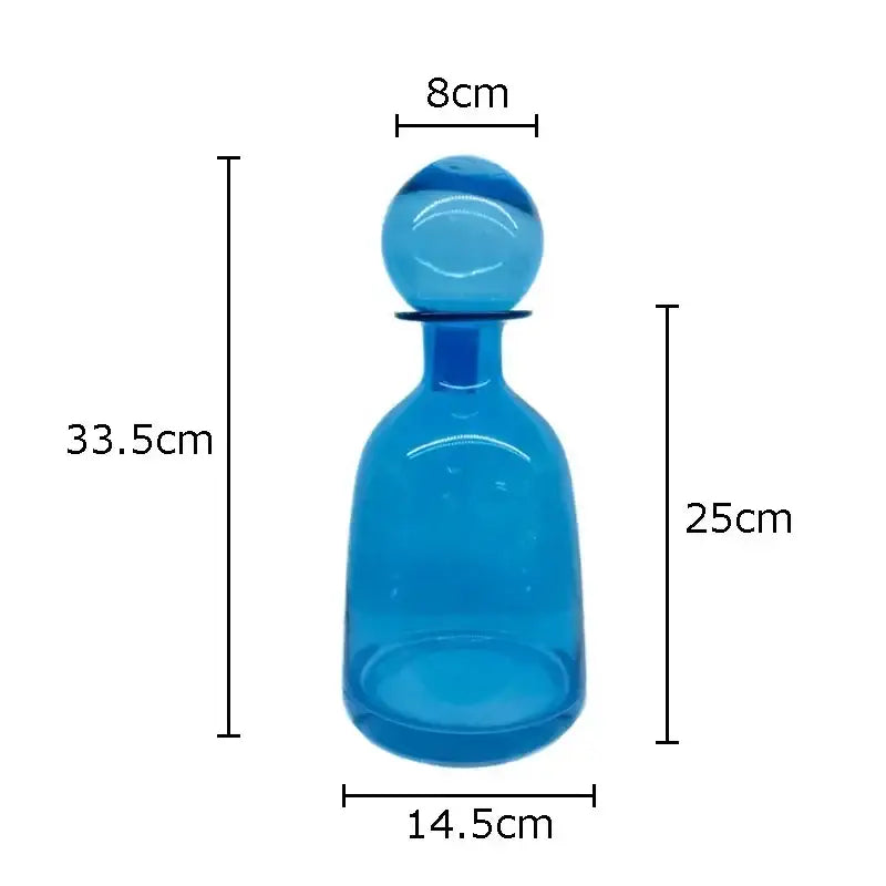 Amber Glass Vase Trio