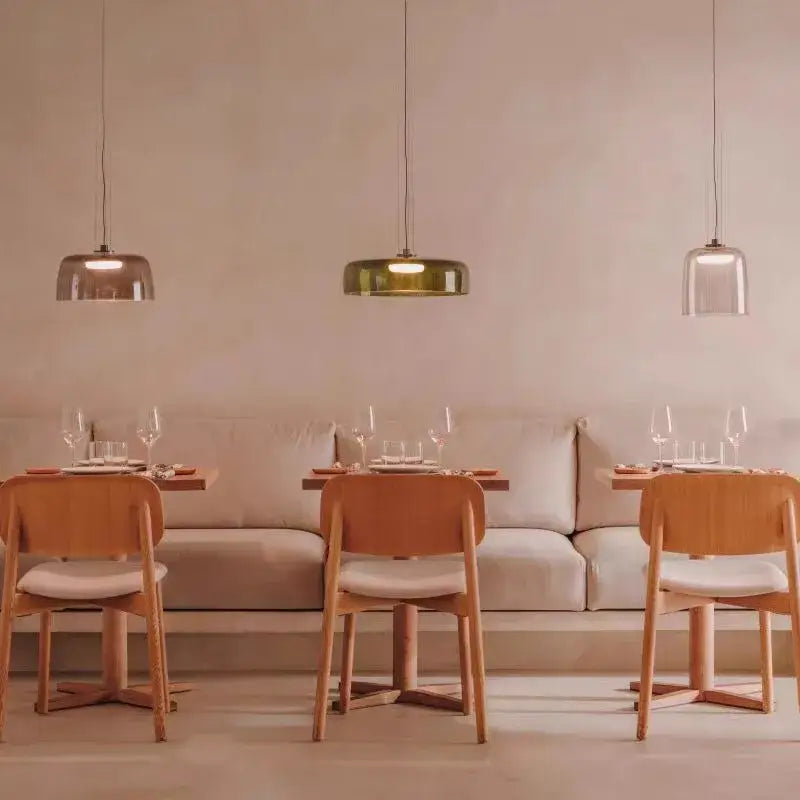 Amber Layered Glass Chandelier