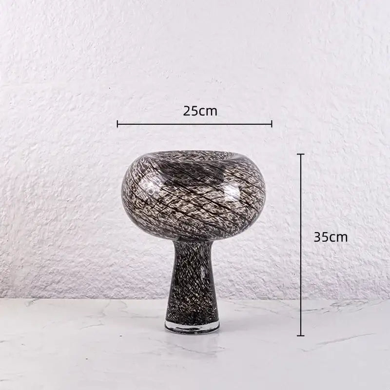 Amber Marble Geometric Vase