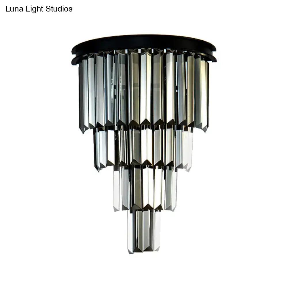 Amber Crystal Wall Sconce