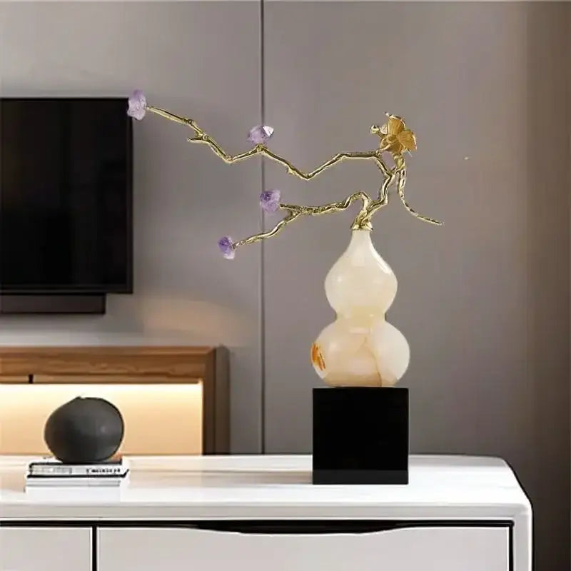 Crystal Jade Gourd Ornament