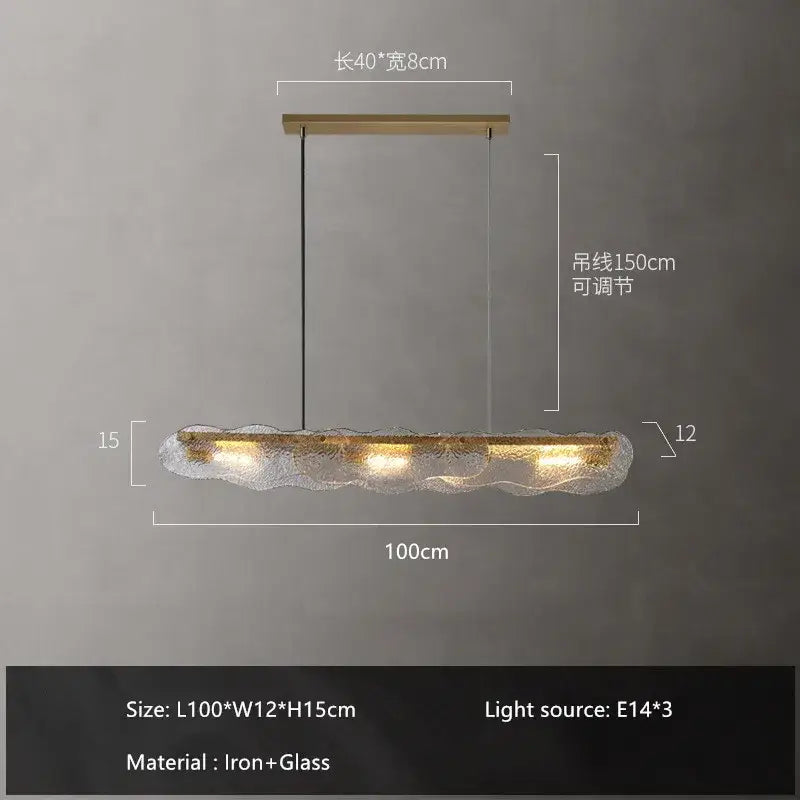 Art Glass Dining Chandelier