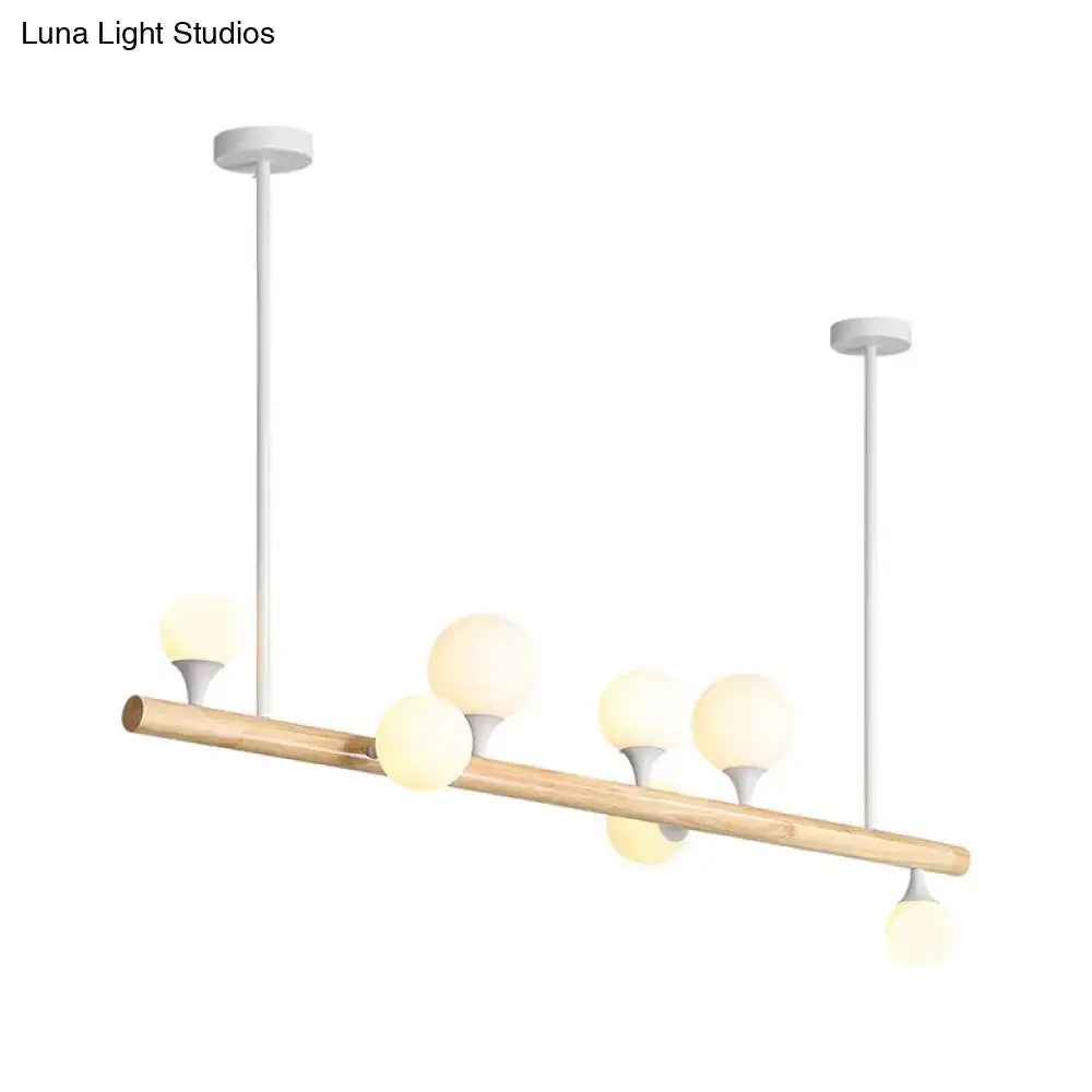Wood Asian Ceiling Light