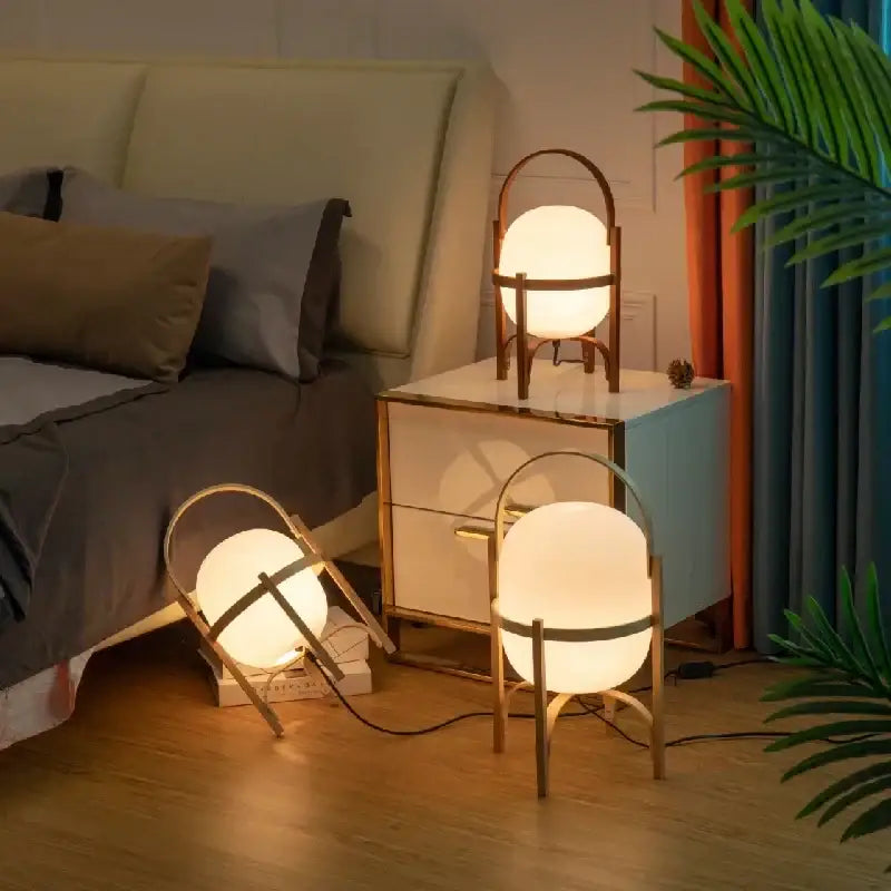 Bamboo Brass Desk Lamp