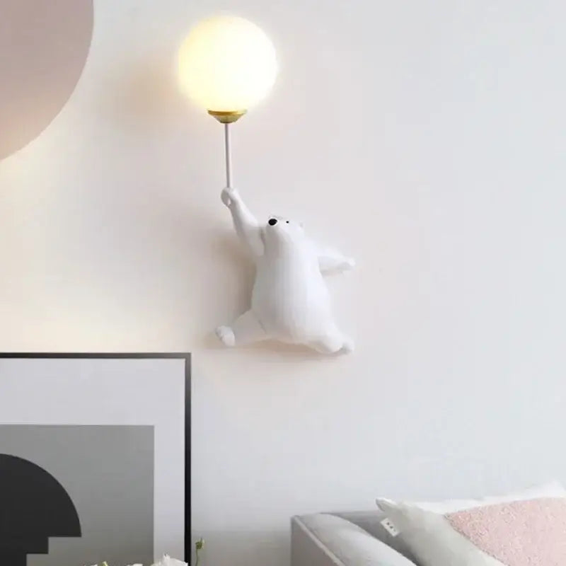 Pink Bear Wall Lamp