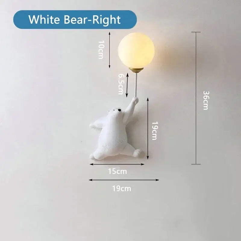 Pink Bear Wall Lamp