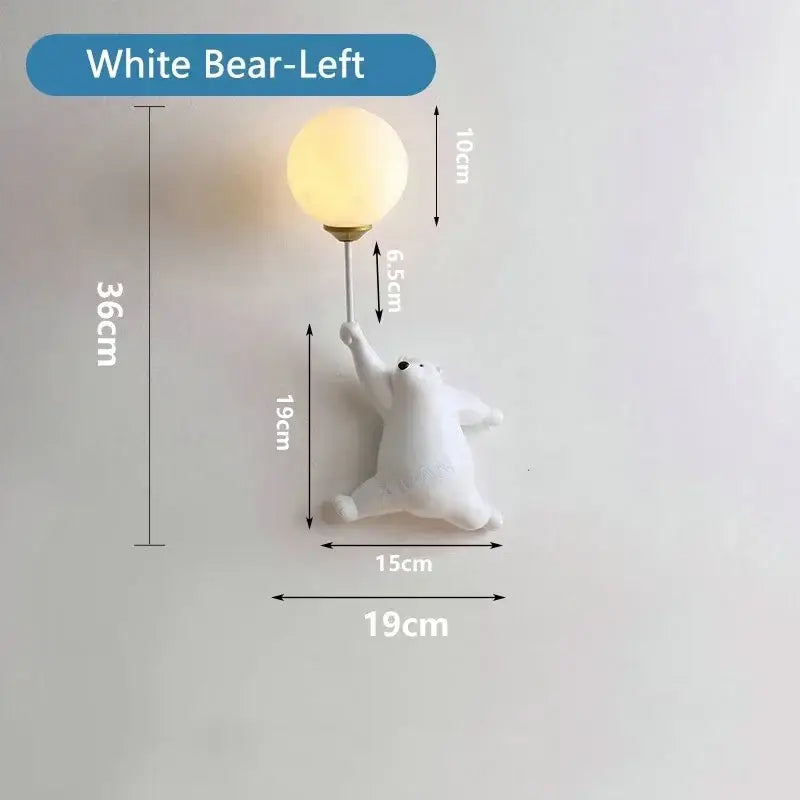 Pink Bear Wall Lamp