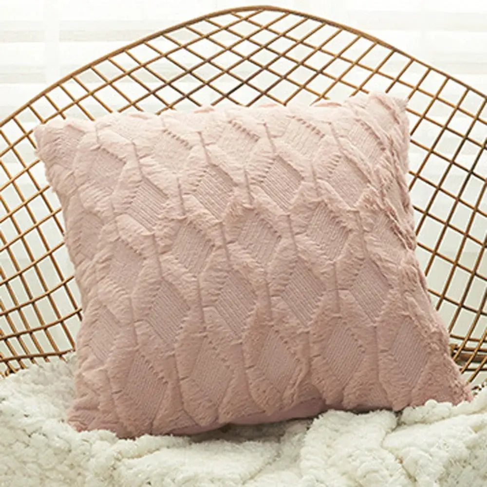 Beige Diamond Cushion Cover
