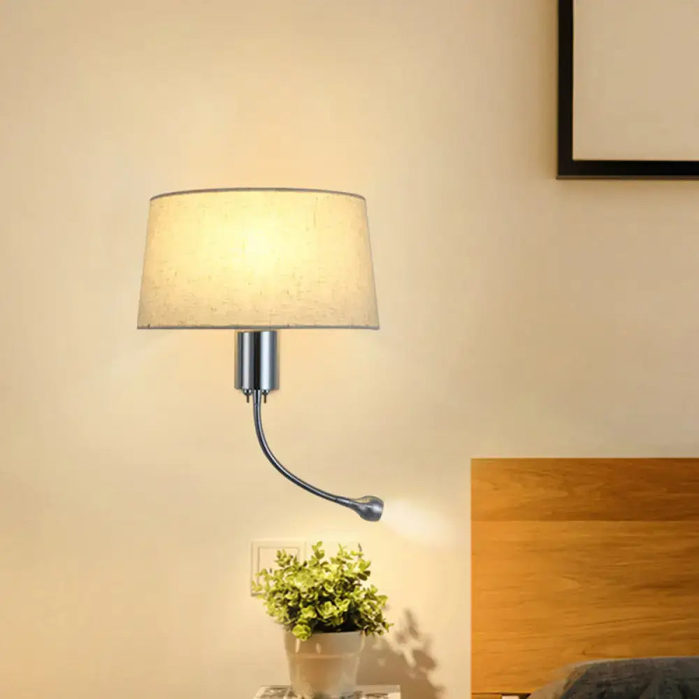 Beige Flush Wall Sconce