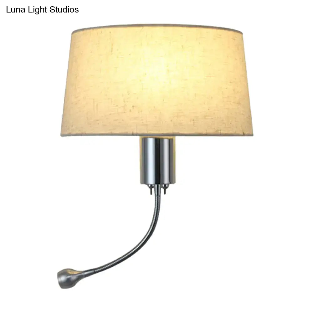 Beige Flush Wall Sconce