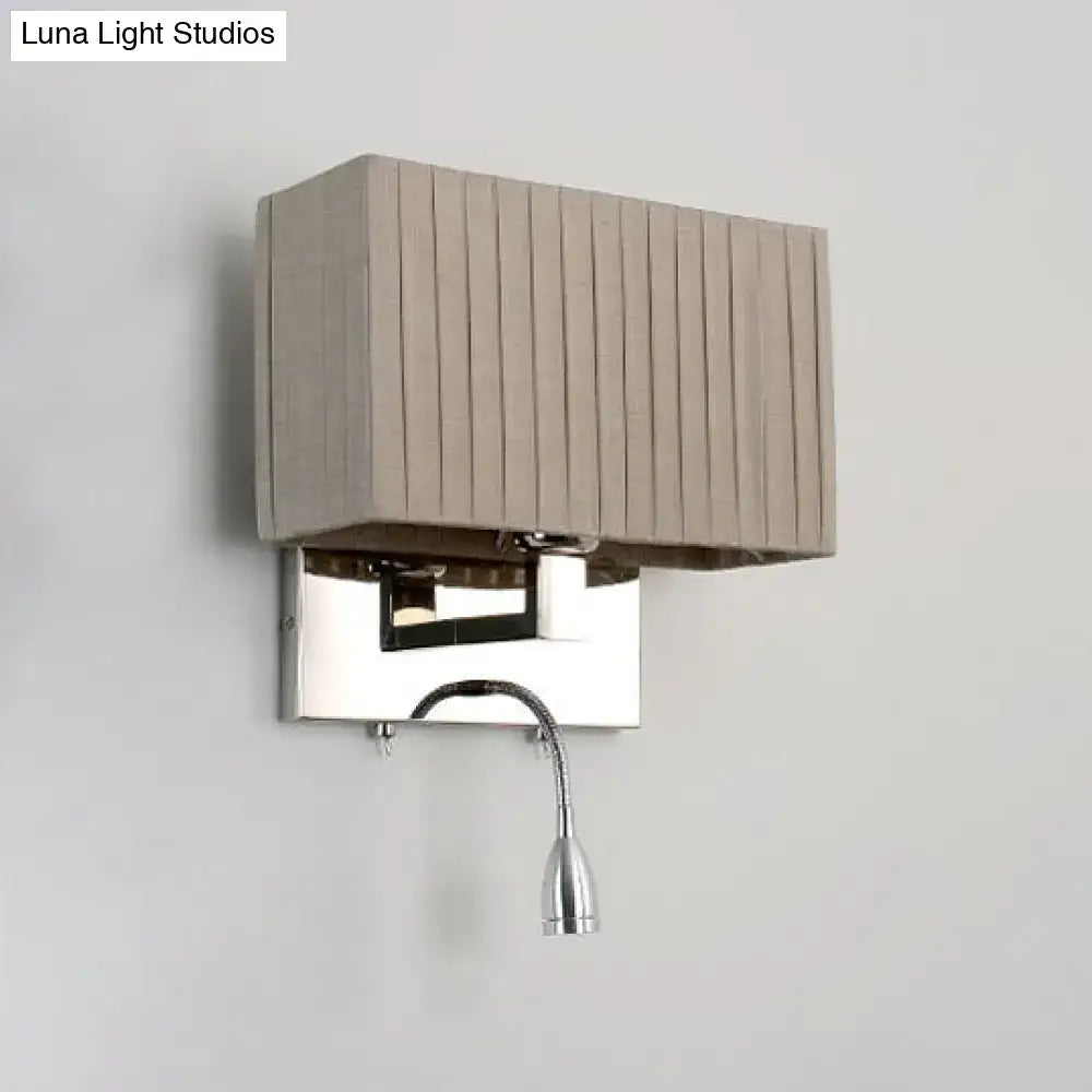 Beige Rectangle Wall Sconce
