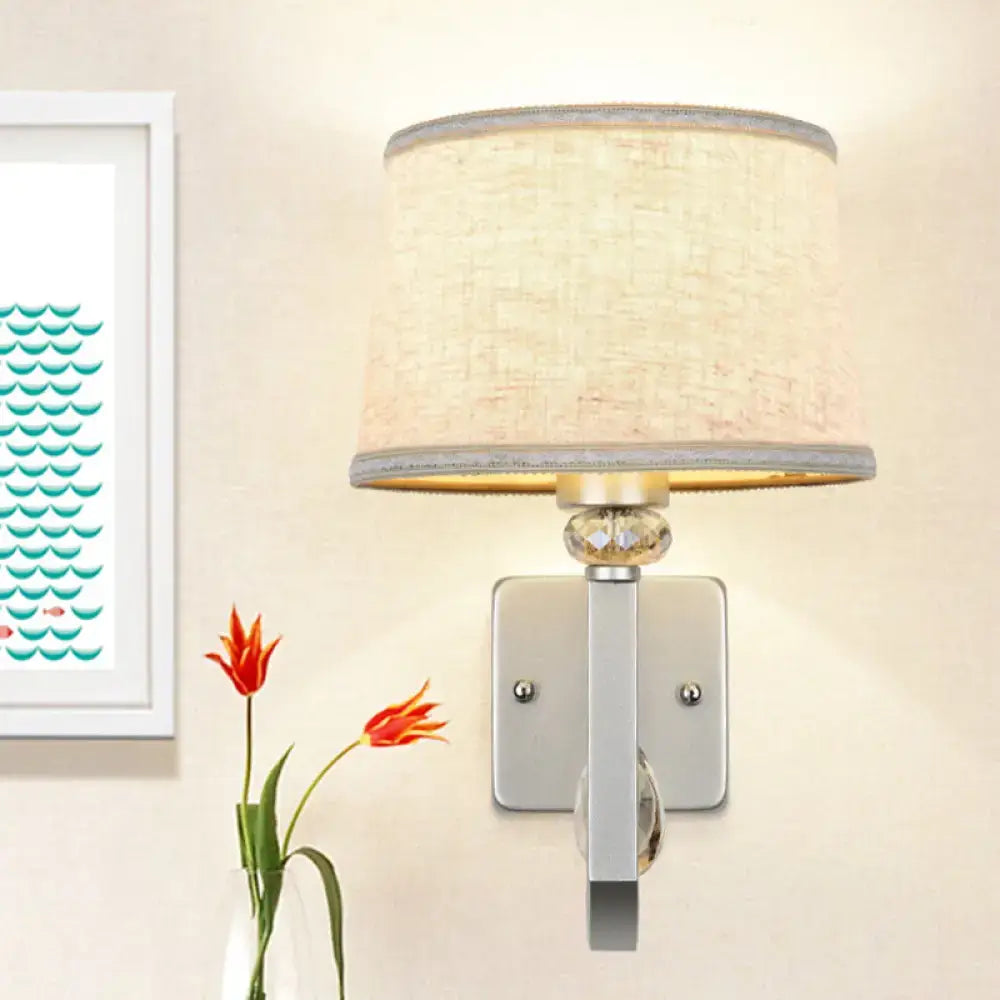 Beige Crystal Wall Sconce