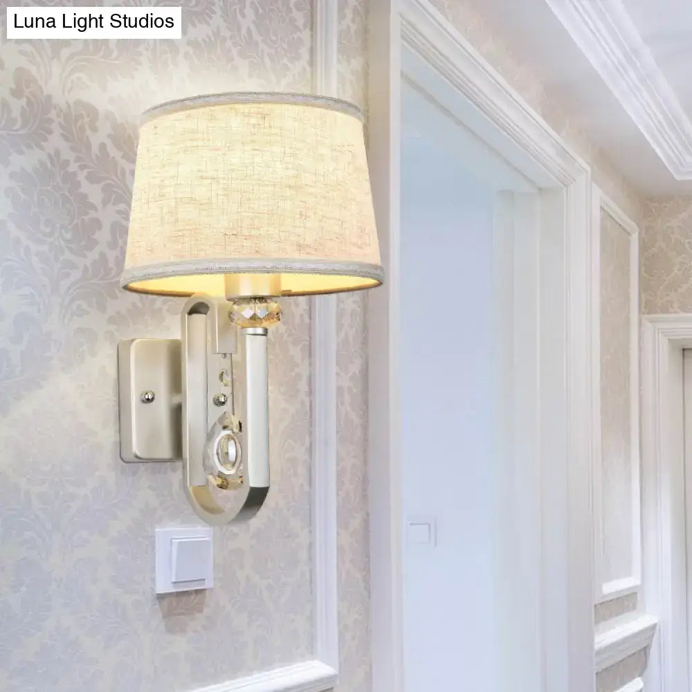 Beige Crystal Wall Sconce