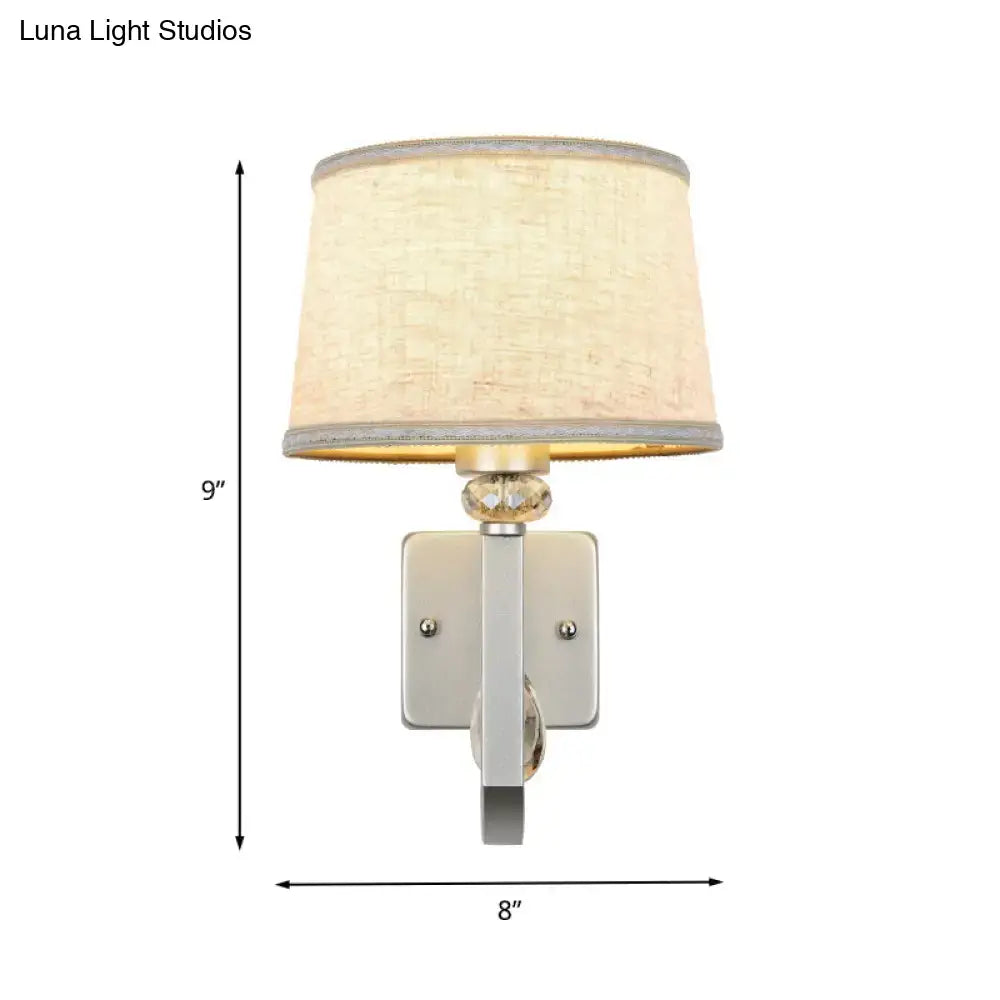 Beige Crystal Wall Sconce