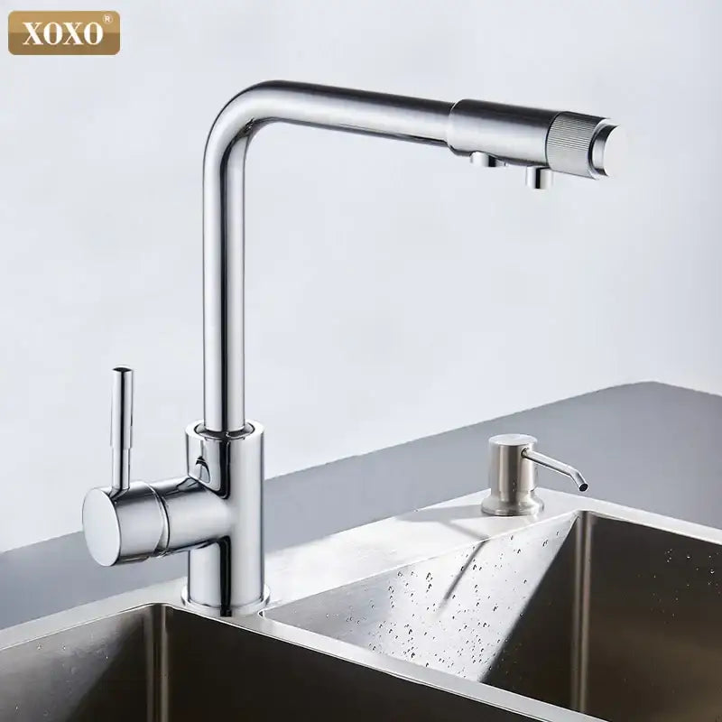 Beige Speckled Kitchen Faucet