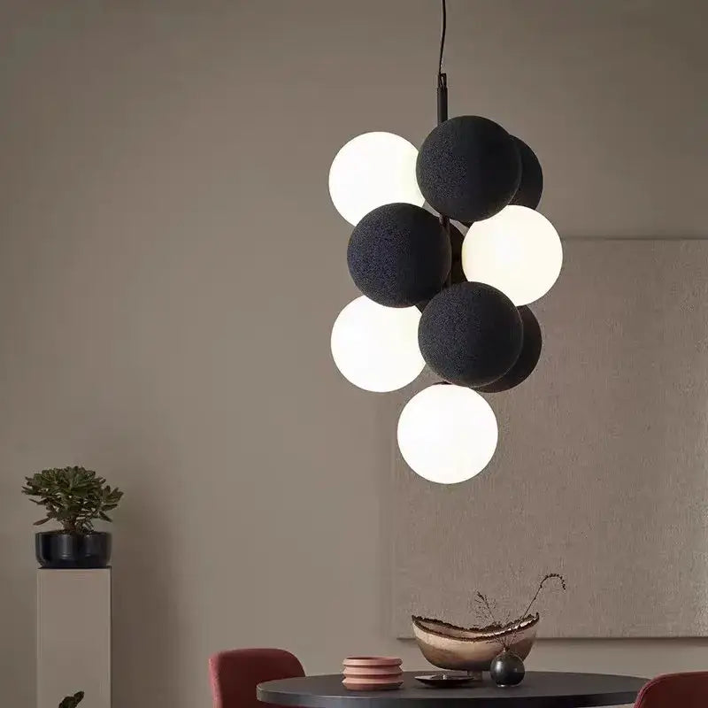 White Abstract Pendant Lamp