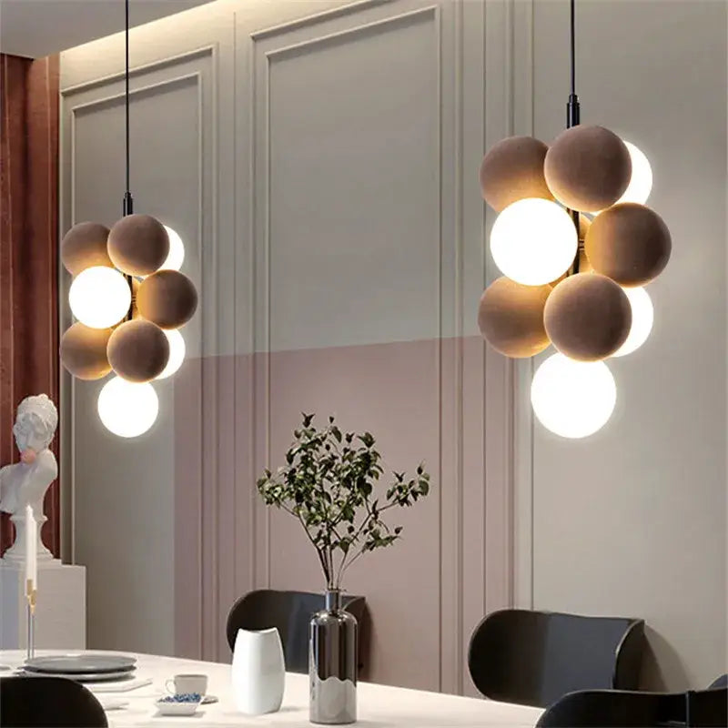 White Abstract Pendant Lamp