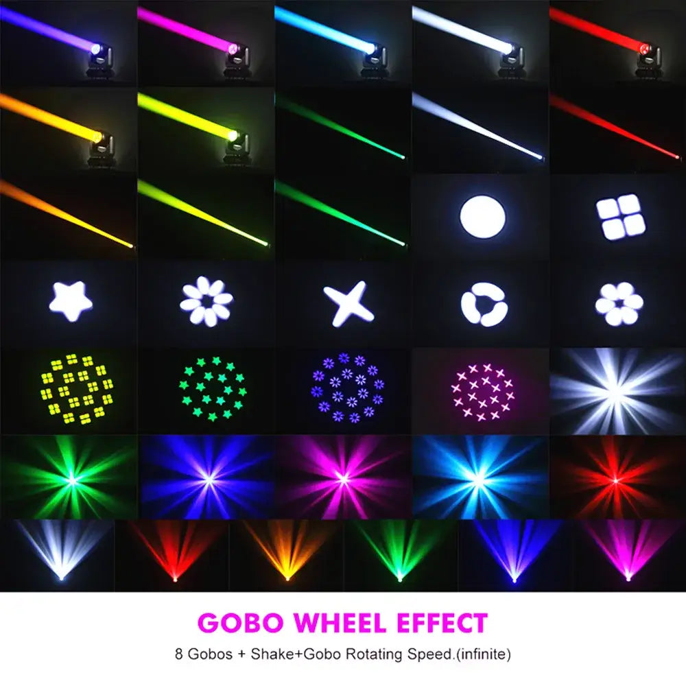 Black LED Moving Light