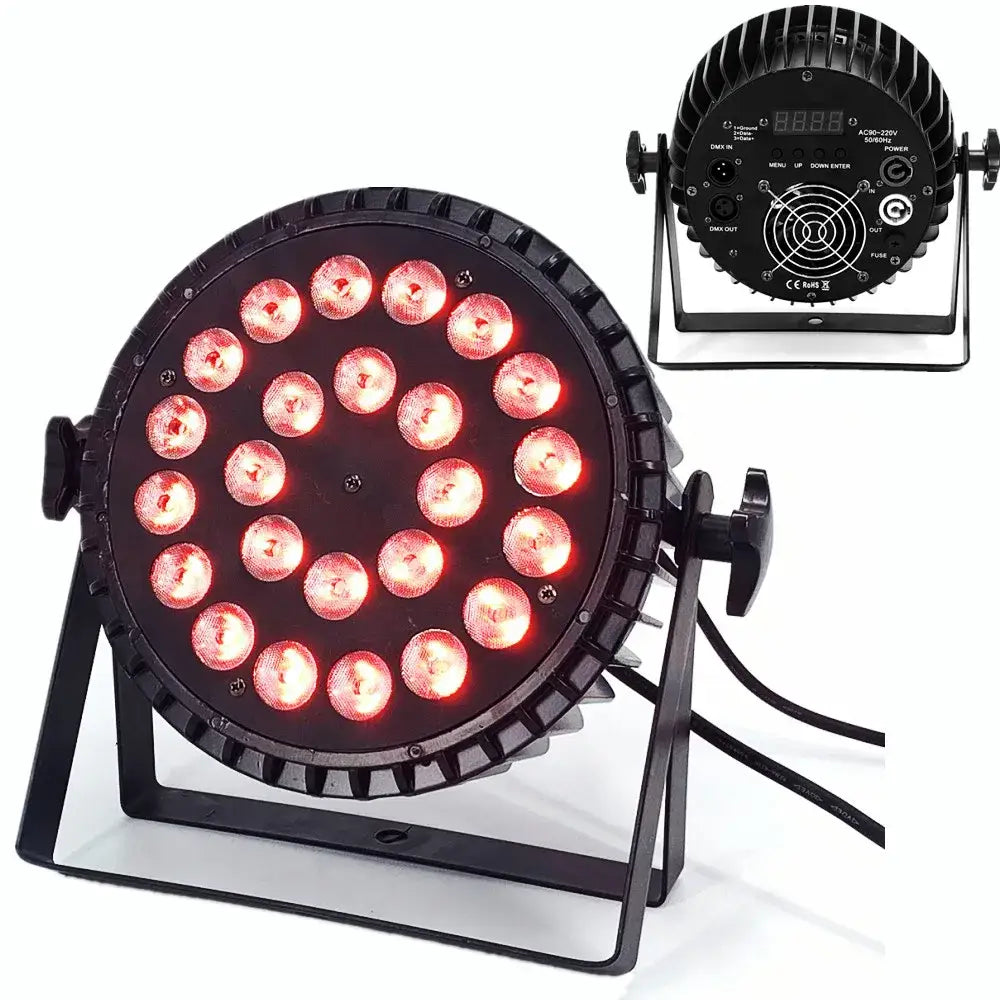 Black LED 24x18W RGBWA Par Light