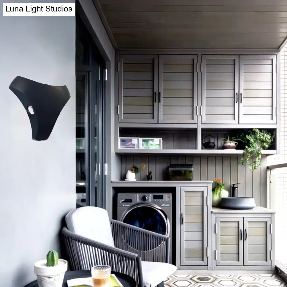 Black Triangle Stairway Sconce