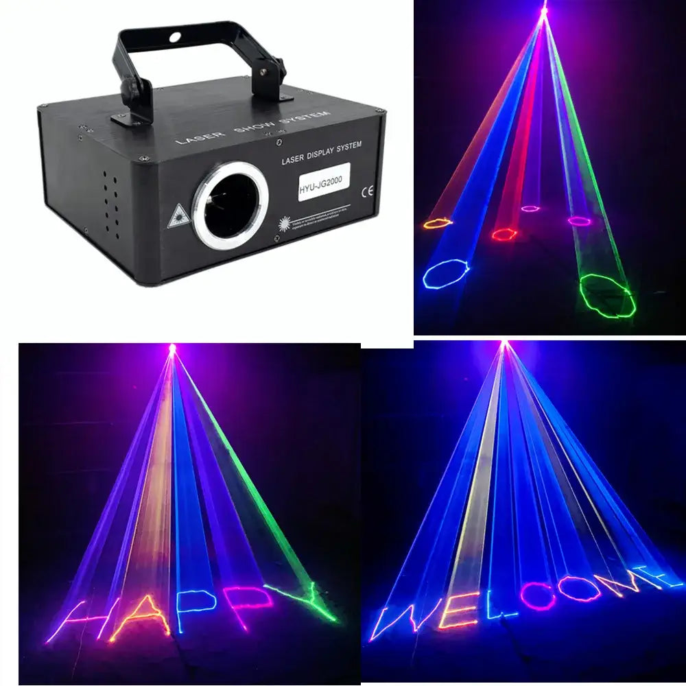 Black 3D Laser Beam