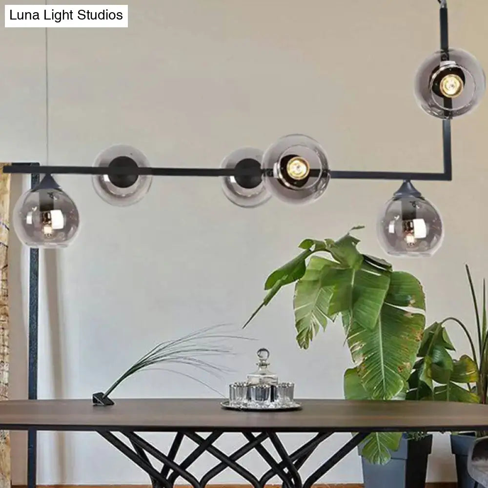 Black Globe Ceiling Light