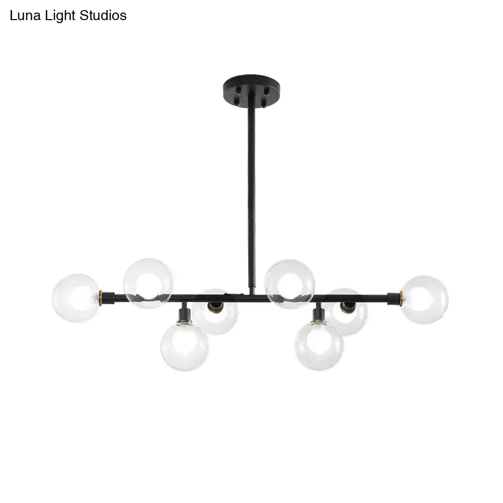 Black Glass Kitchen Chandelier