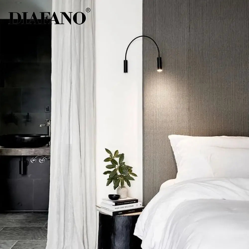 Black Adjustable Reading Nook Wall Sconce