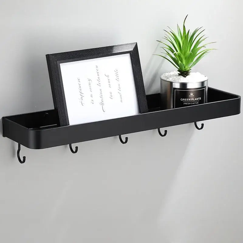 Black Aluminium Shower Hooks