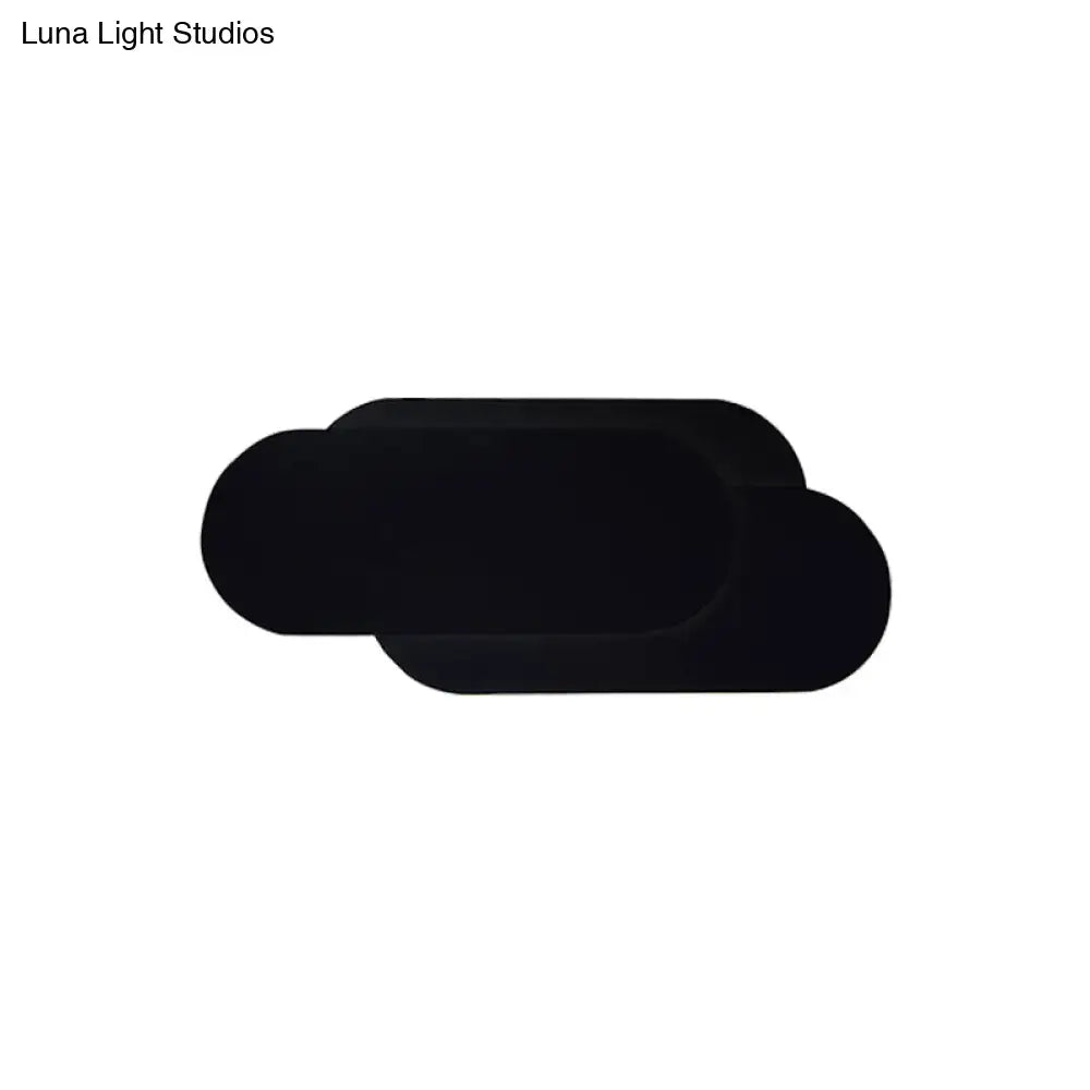 Black Oval Wall Lamp
