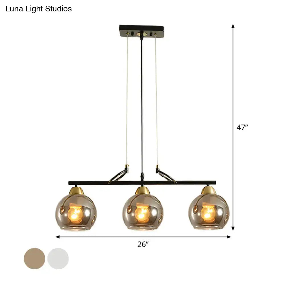 Smoke Glass Pendant Light