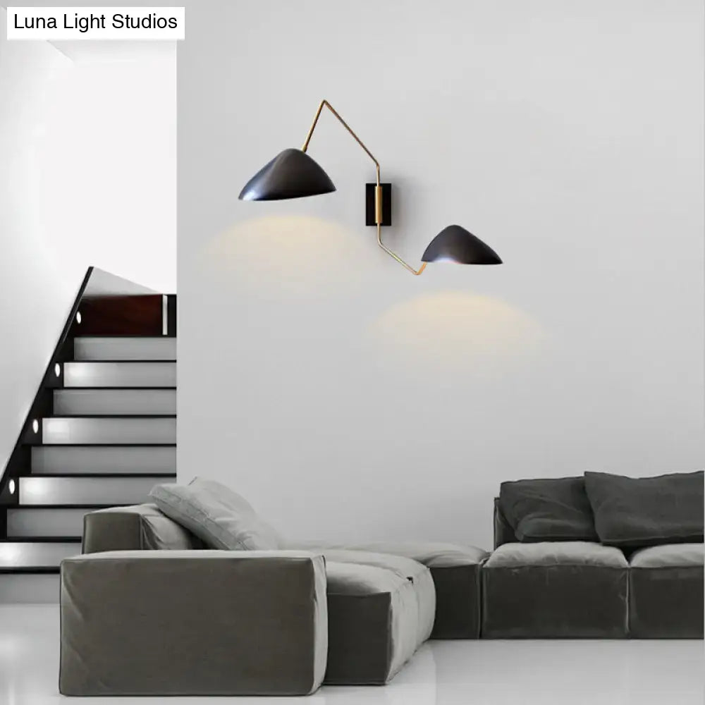 Black Duckbill Wall Sconce