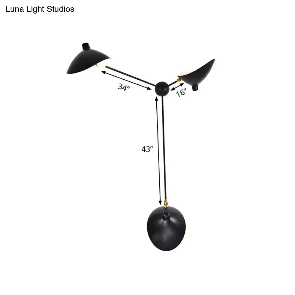 Black Duckbill Wall Lamp
