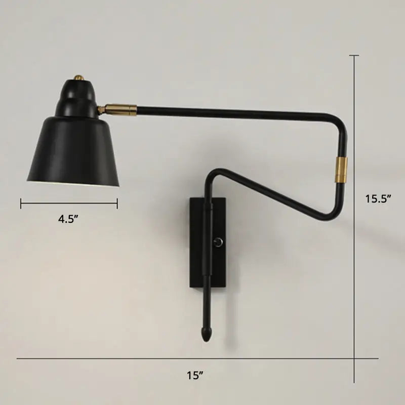 Black Brass Reading Lamp