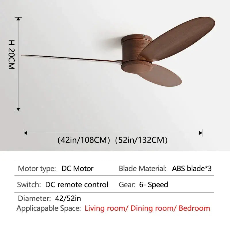 Black Brown Ceiling Fan