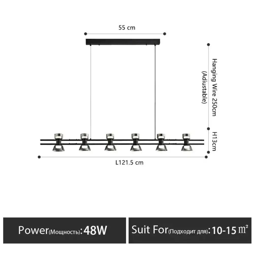 Black Linear LED Lamp