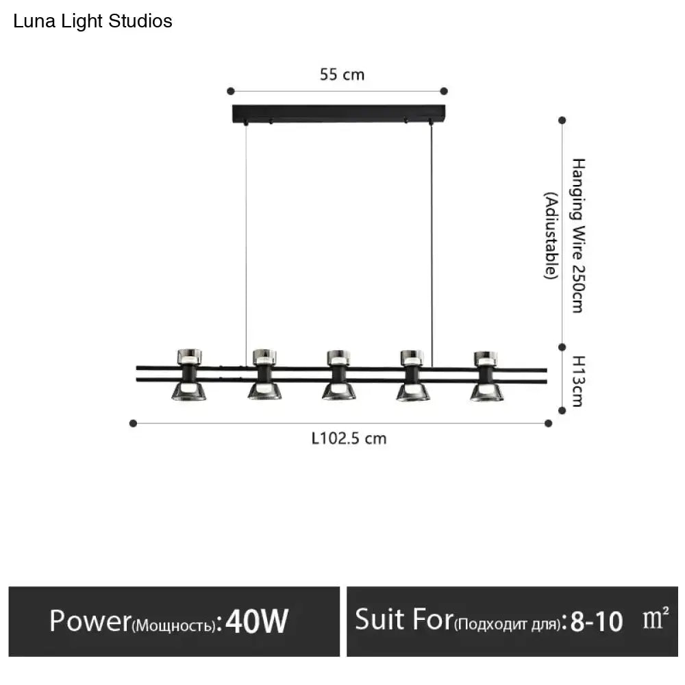 Black Linear LED Lamp